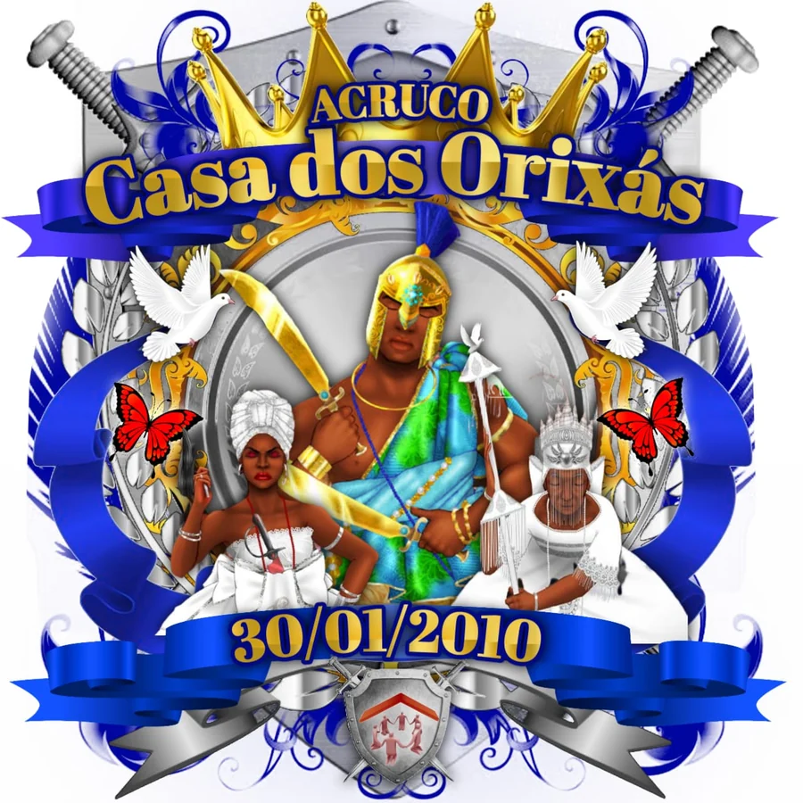 Brasão histórico da ACRUCO — Casa dos Orixás