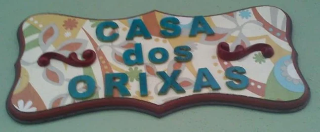 Placa Casa dos Orixás